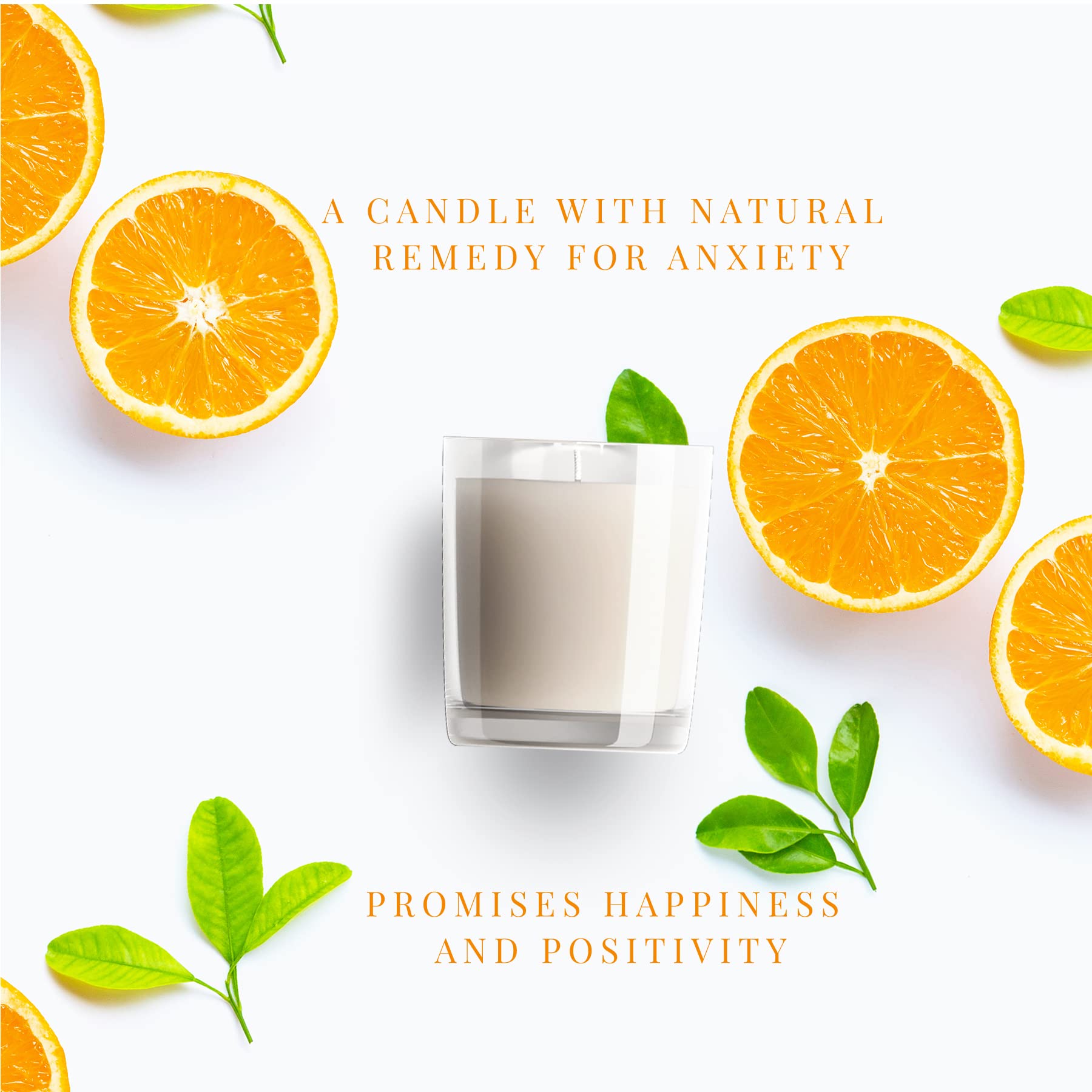 House of Aroma Orange Cassis Scented Glass Candle Made of Beeswax, Paraffin Wax & Aromatic Oils, Burns Up to 10-12 Hours| Fragra